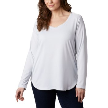 Dámské Mikiny Columbia Firwood Camp Long Sleeve Plus Size Bílé Proužek MZFOWJ682